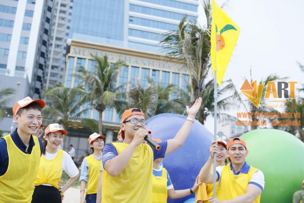 Tổ chức TeamBuilding tại Biển mỹ Khê Đà Nẵng công ty Samsung