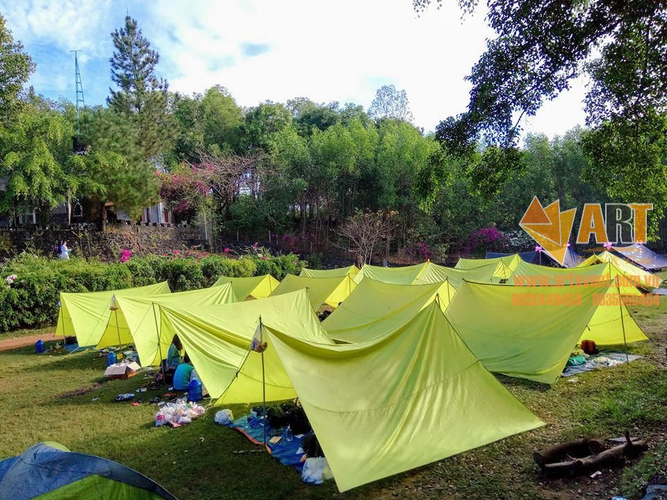 Lều trại được sử dụng phù hợp trong gói du lịch Camping