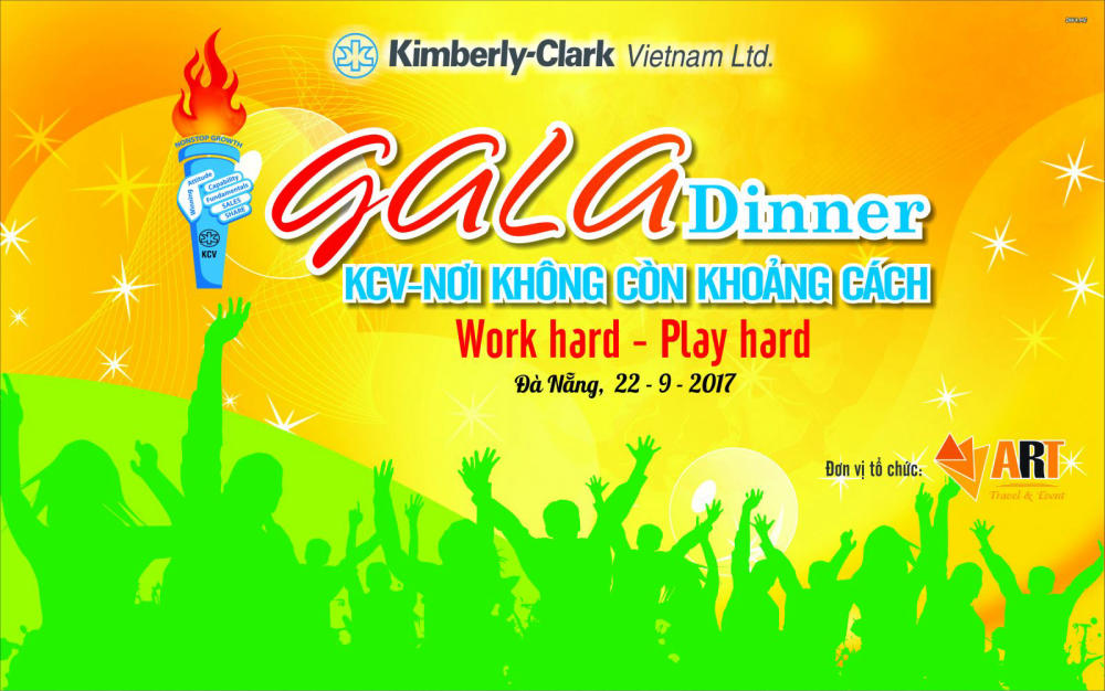 Backdrop tổ chức chương trình Gala Dinner tại Đà Nẵng